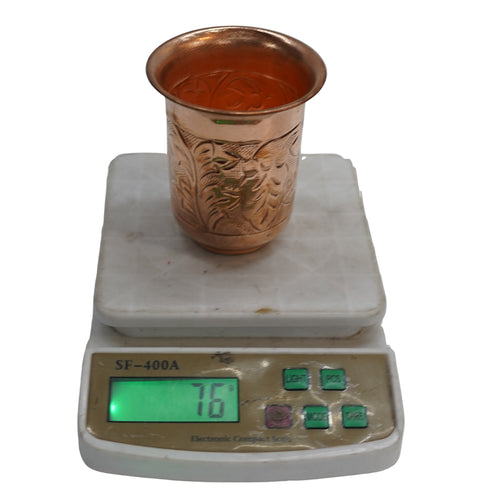 Brass Embossed Glass Set of 6 76g Pack of 6