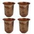 Brass Embossed Glass Set of 4 76g Pack of 4