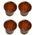 Brass Embossed Glass Set of 4 76g Pack of 4