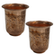 Brass Embossed Glass Tumbler Set of 2 76g Pack of 2