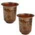 Brass Embossed Glass Tumbler Set of 2 76g Pack of 2