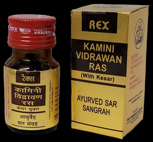 Rex Kamini Vidrawan Ras with Kesar Tablet|10g