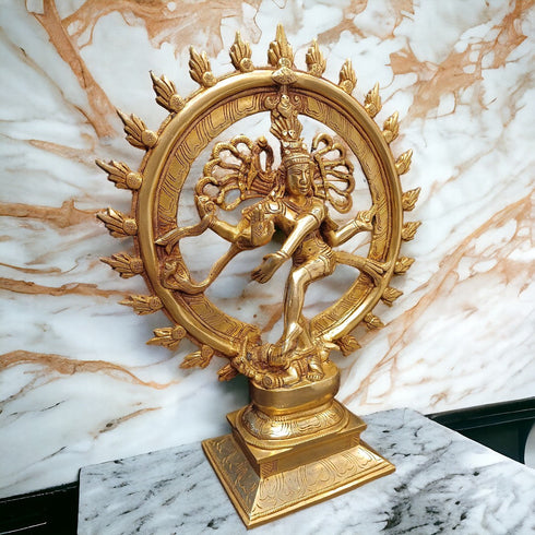 Tamas Brass Nataraja Reverence and Harmony Statue/Idol