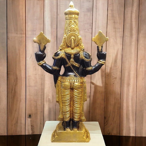 Tamas Brass Black Tirupati Bala Ji Statue