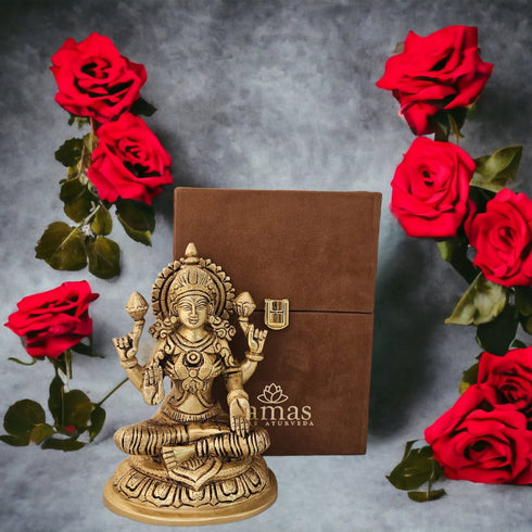 Tamas Brass Lakshmi Statue | | Free Premium Gift Box
