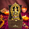 Tamas Brass Ganesh Bhagwan Sitting Posturel and Decorated with Multicolored Stone (Multicolor) Free Luxury Gift Box