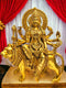 Tamas Brass Goddess Durga Maa with Lion Statue/Idol