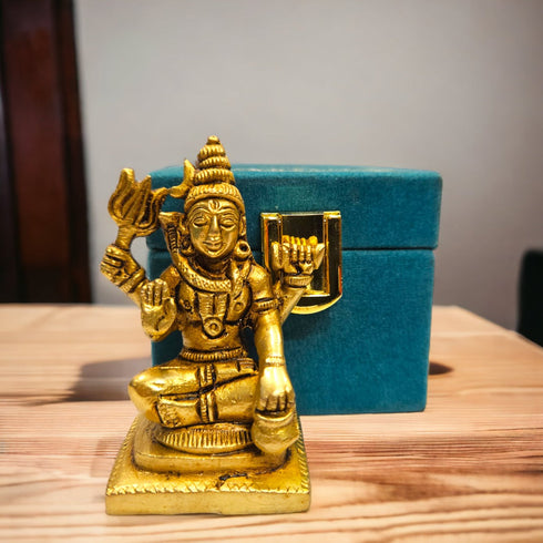 Tamas Brass Small Lord Shiva Statue | Free Luxury Gift Box