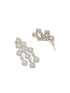 Silver Toned AD Studded Luxe Designer Necklace Jewellery Set