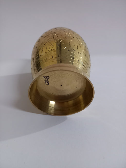 Pure Brass Glass for Serving Water 167g(Pack of 6)