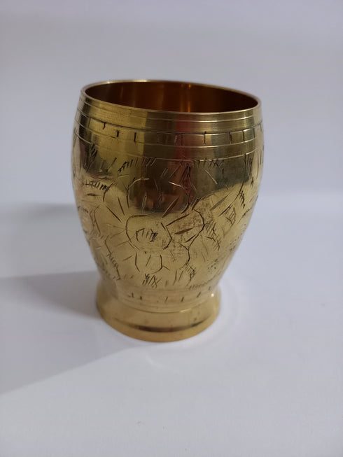 Pure Brass Glass for Serving Water 167g(Pack of 6)