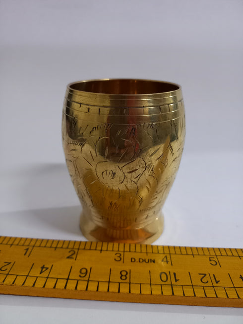Pure Brass Glass for Serving Water 167g(Pack of 6)