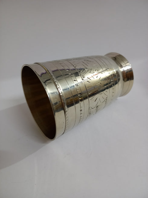 Pure Brass Glass for Home Restaurant 173g(Pack of 6)