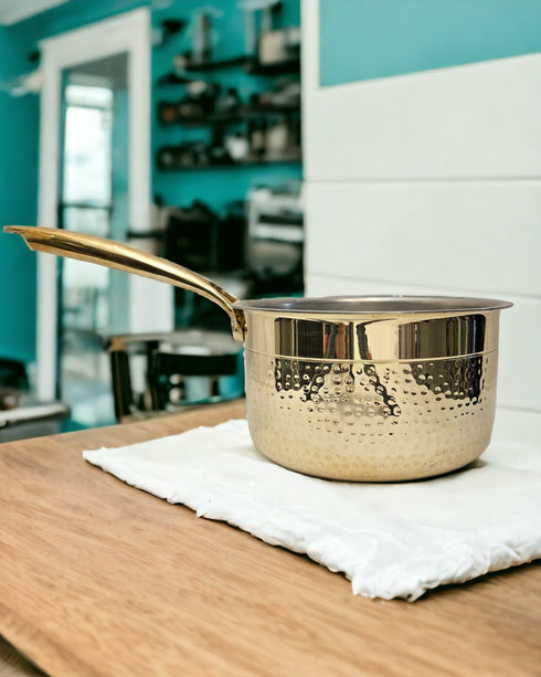 Tamas Brass Saucepan With Tin Coating