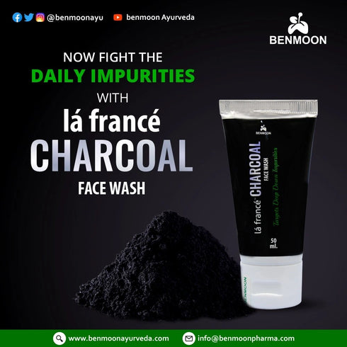 Benmoon Ayurveda La France Charcoal Face Wash