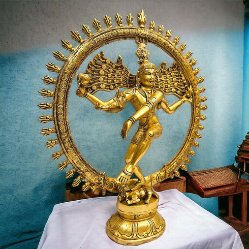 Tamas Brass Natrajaa Shiva Dancing God Statue