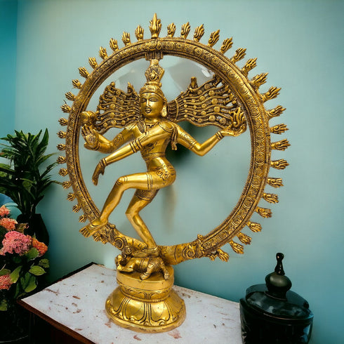 Tamas Brass Natrajaa Shiva Dancing God Statue