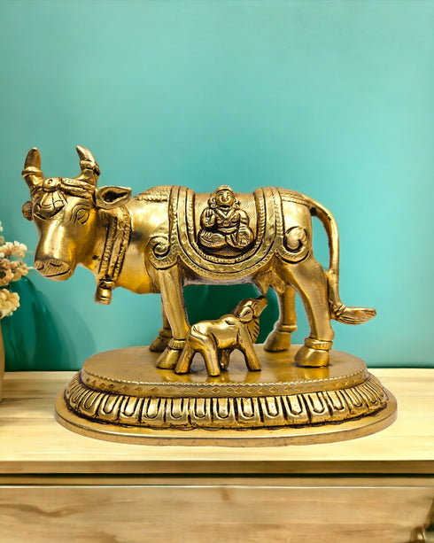 Tamas Brass Cow with Calf