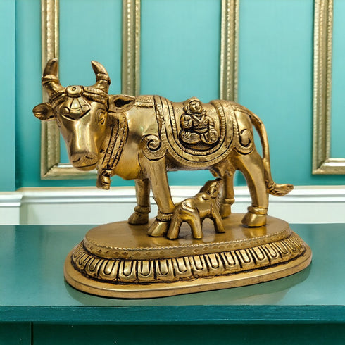 Tamas Brass Cow with Calf
