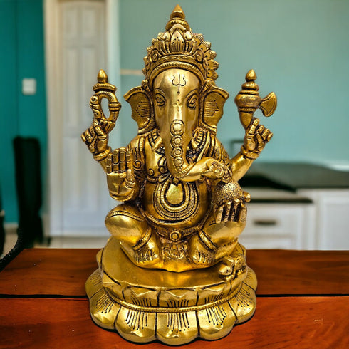 Lord Ganesh/Ganapati Tamas Brass Statue/Idol