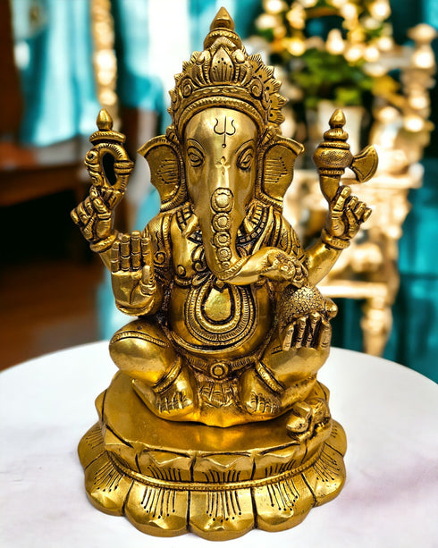 Lord Ganesh/Ganapati Tamas Brass Statue/Idol