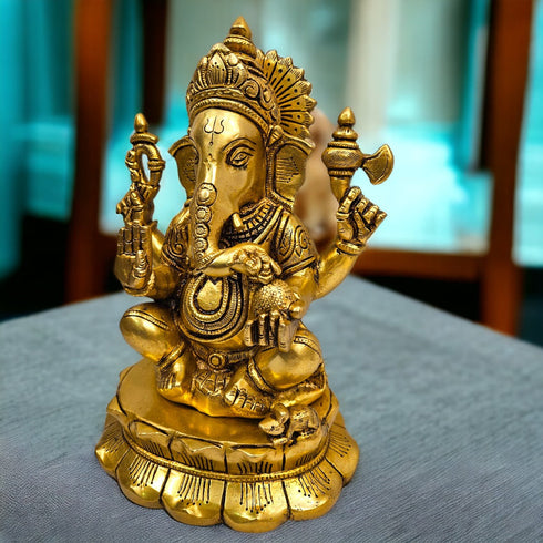 Lord Ganesh/Ganapati Tamas Brass Statue/Idol