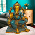 Tamas Brass Ganesha raja |Turquoise blue