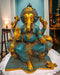 Tamas Brass Ganesha raja |Turquoise blue
