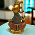 Modern Stoned work Lord Ganesh/Ganapati Tamas Brass Statue/Idol