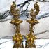 Tamas Brass Ten Wicks Peacock Lamp