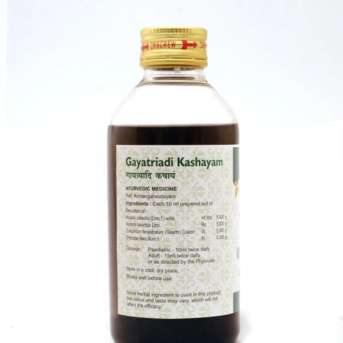 Sna oushadhasala Gayatriaadi Kashayam