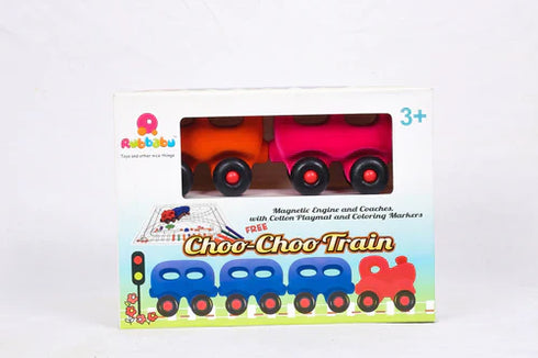 Rubbabu Magnetic Wholedout Choo Choo Train & Coaches