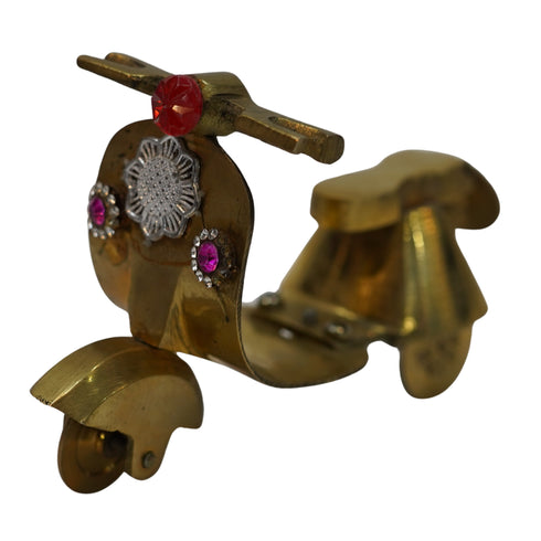 Brass Vintage Scooter Figurine Statue 161g Pack of 1
