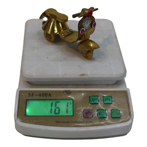 Brass Vintage Scooter Figurine Statue 161g Pack of 1