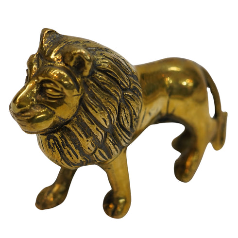 Brass Lion Idol for Home Decor 467g Pack of 1