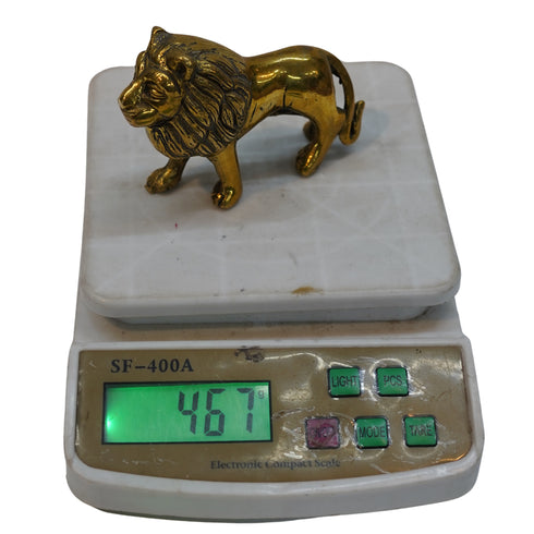 Brass Lion Idol for Home Decor 467g Pack of 1