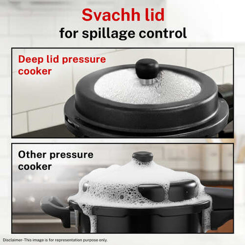 Prestige Popular Svachh Hard Anodised Pressure Cooker 3.0 L