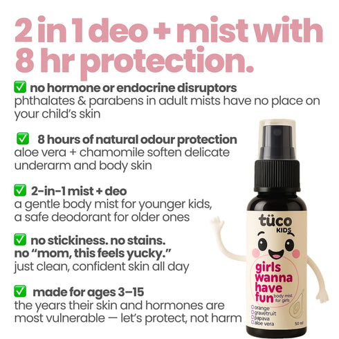 Tuco Natural Body Mist for Girls