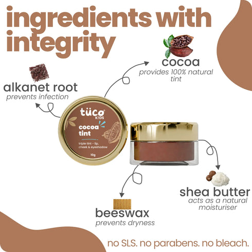 Tuco Cocoa Lip Cheek & Eye Triple Tint