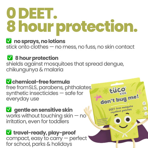 Tuco Safe Mosquito Repellent Patches for Kids 24 patches