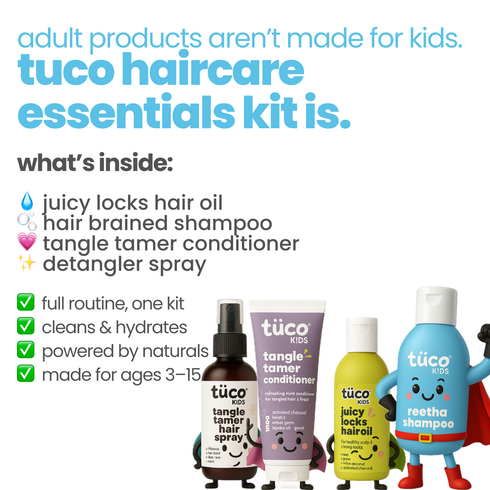 Tuco Ultimate Hair Care Kit Shampoo 300g + Hair Oil 100ml + Conditioner 100g + Hair Detangler 100ml