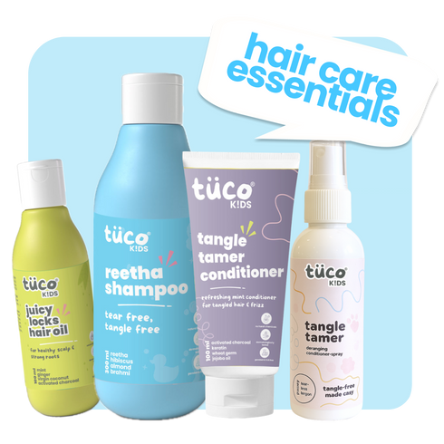 Tuco Ultimate Hair Care Kit Shampoo 300g + Hair Oil 100ml + Conditioner 100g + Hair Detangler 100ml