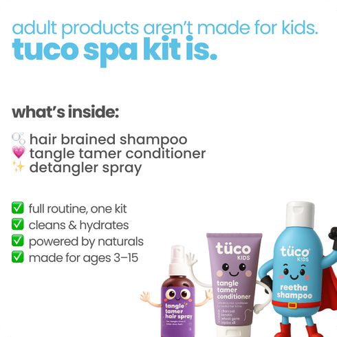 Tuco Spa Kit Shampoo 100ml + Conditioner 100g + Hair Detangler Spray 50ml