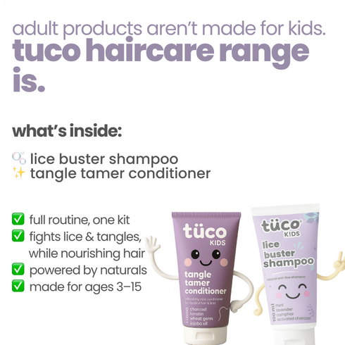 Tuco Natural Lice Shampoo + hair conditioner for kids