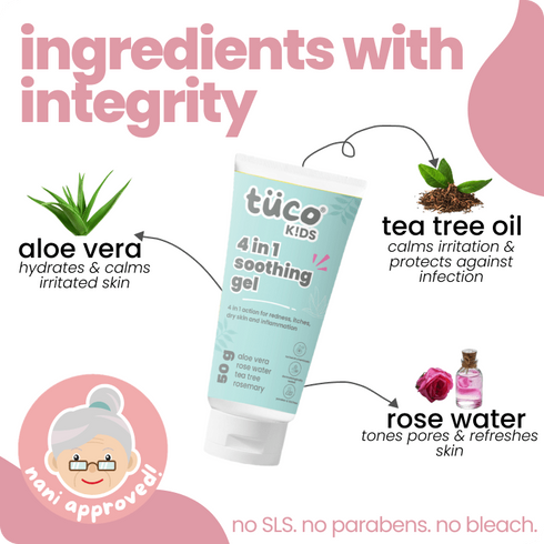Tuco active girls summer essential kit: soothing gel + body mist + sunscreen spf50