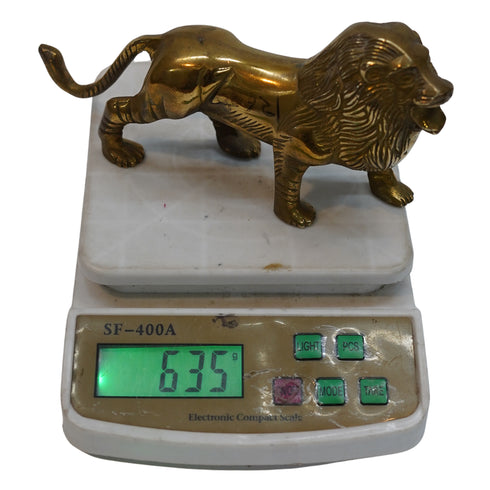 Brass Lion Pair Idol for Home 635g Pack of 1