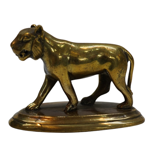 Brass Wild Jaguar Animal Statue 116g Pack of 1