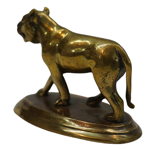 Brass Wild Jaguar Animal Statue 116g Pack of 1