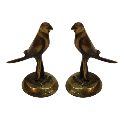 Brass Parrot Statue for Home Decor 55g Pack of 2