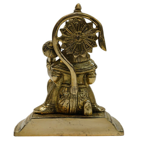 Brass Sitting Hanuman Ji Idol 1933g